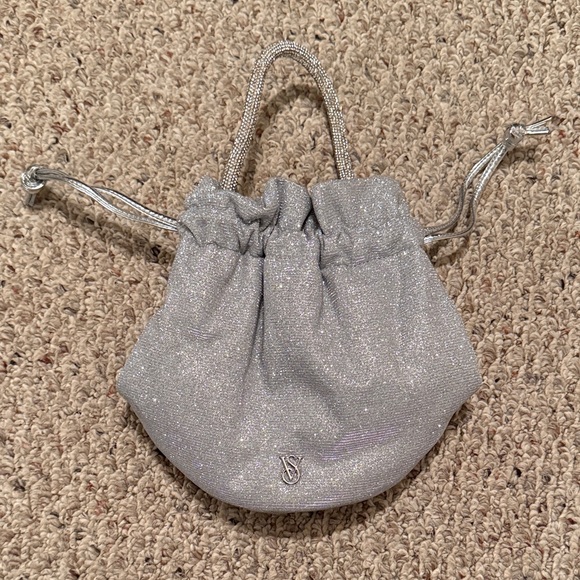 Victoria's Secret Handbags - Victoria's Secret Shimmering Silver Mini Bag